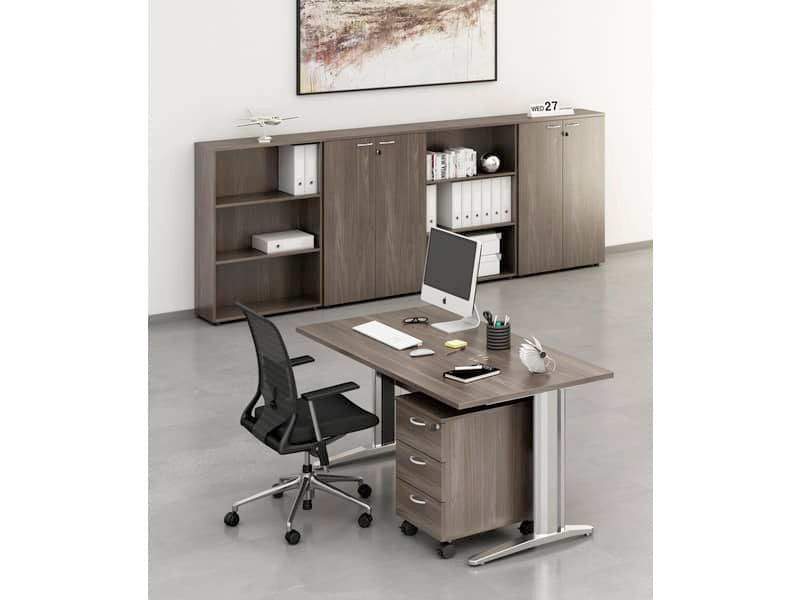 Mobile a giorno alto Artexport Presto 3 ripiani regolabili 80x35x180 cm frassino toscano - 038+039/F