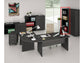 Mobile a giorno alto Artexport Presto 3 ripiani regolabili 80x35x180 cm nero venato frassino - 038+039/8