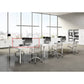 Pannello divisorio + staffe supporto per postazione open space Artexport Bridge 120x40 cm - bianco - PAN-120+BTAA-3