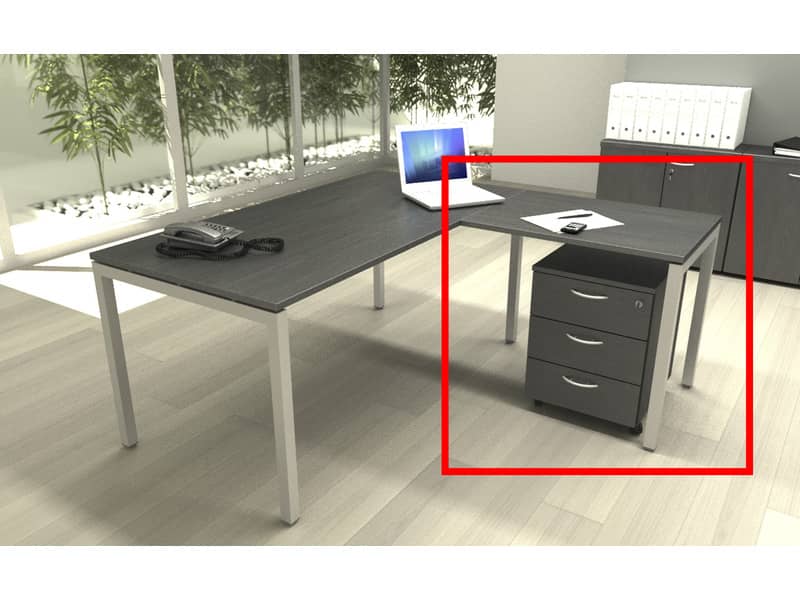 Allungo reversibile dx/sx Artexport Presto VenerePlus 80x60x72,5cm nero frassino - 67001 + 87711N  + 86304N/8