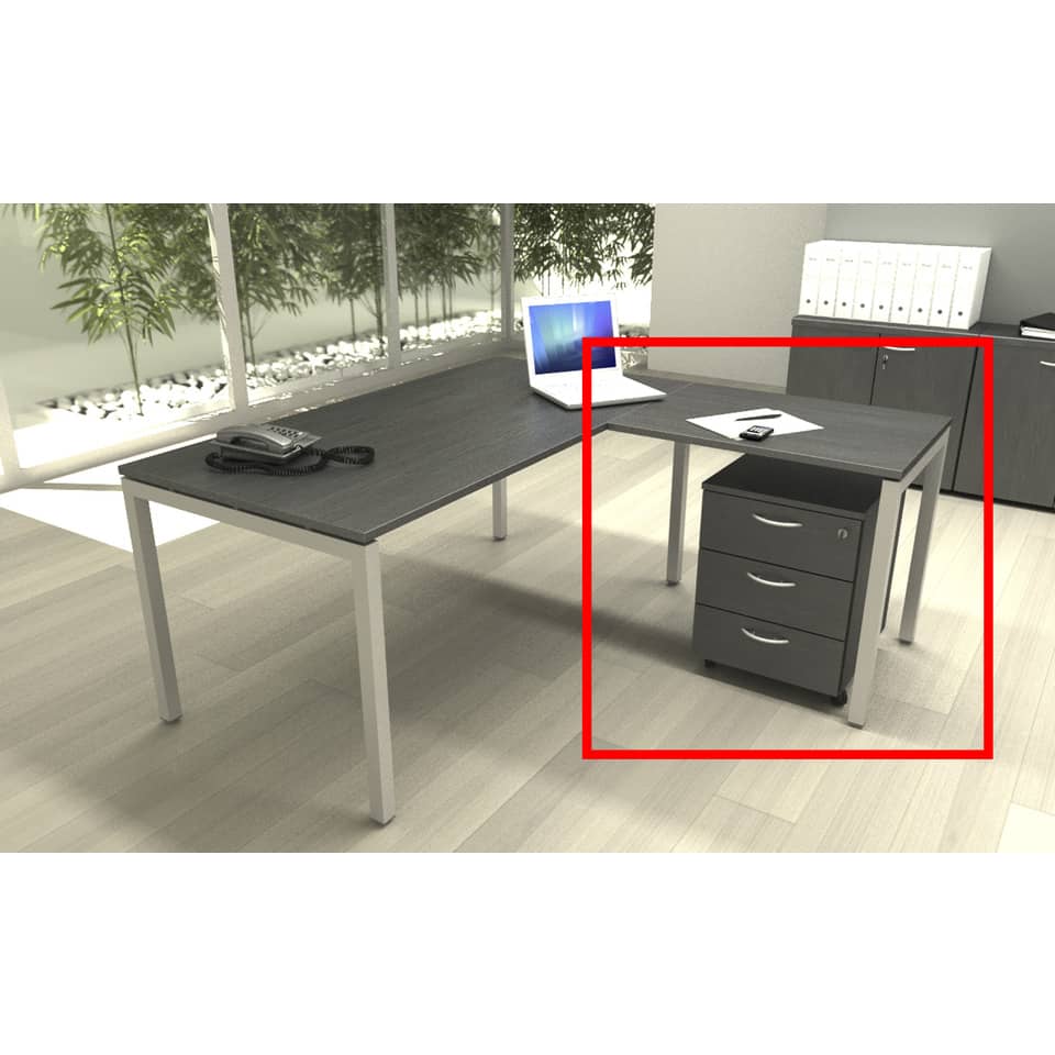 Allungo reversibile dx/sx Artexport Presto VenerePlus 80x60x72,5cm nero frassino - 67001 + 87711N  + 86304N/8