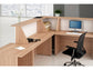 Bancone reception angolare 90° Artexport Musa 76x76x117 cm ciliegio arabis-bianco - 2824-COR-K3
