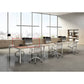 Pannello divisorio + staffe supporto per postazione open space Artexport Bridge 180x40 cm - rovere - PAN-180+BTAA-C