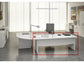 Scrivania Artexport Flex - 120x80x73 cm bianco - fianchi a pannello in melaminico - JPB120-3