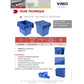 Cassa impilabile Viso 400x300x365 mm blu - 32 L DSW4336