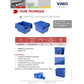 Cassa impilabile Viso 400x300x250 mm blu - 22 L DSW4325