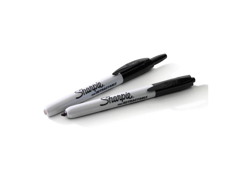 Marcatore permanente Sharpie RT a scatto F a punta conica 1 mm nero S0810840