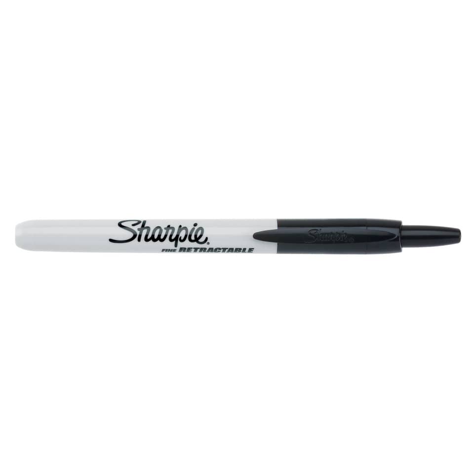 Marcatore permanente Sharpie RT a scatto F a punta conica 1 mm nero S0810840