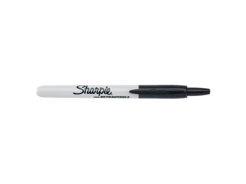 Marcatore permanente Sharpie RT a scatto F a punta conica 1 mm nero S0810840