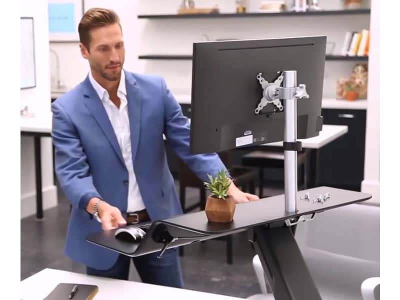 Postazione di lavoro Fellowes Lotus™ RT Sit-Stand - singolo nero 8081501