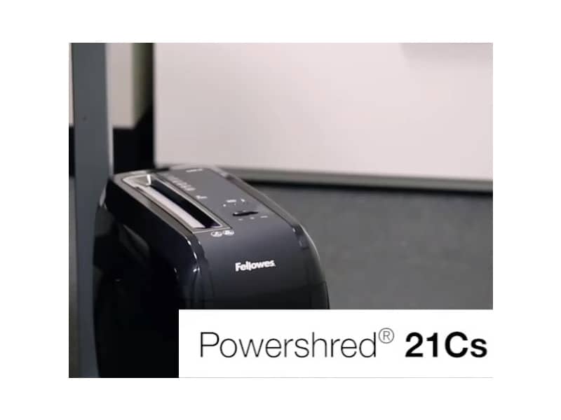 Distruggidocumenti uso personale FELLOWES Powershred® 21Cs P-3 - 15 L taglio a frammento 4x52 mm - 4360201