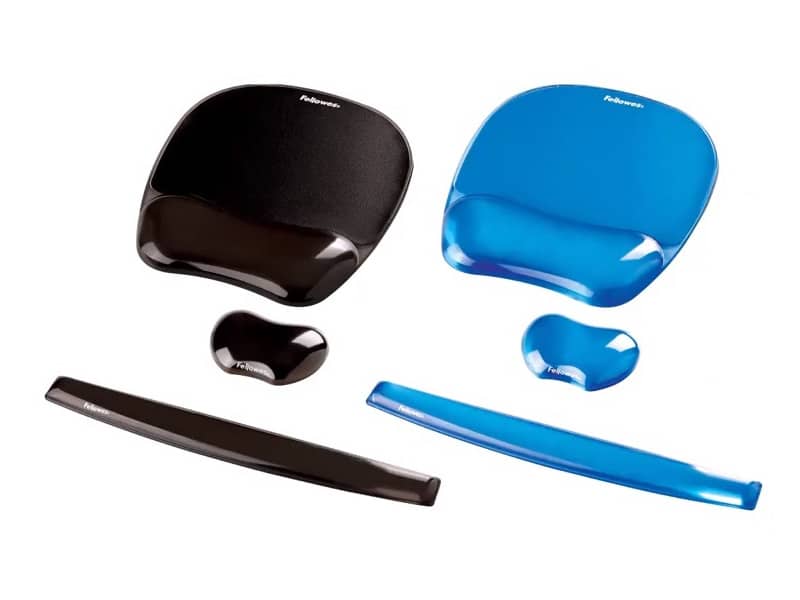 Poggiapolsi da tastiera FELLOWES Crystal™ Gel azzurro 1,59x5,87x47,15 cm - 9113709