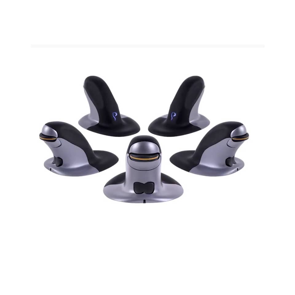 Mouse verticale FELLOWES Penguin® Wireless nero/argento medio 9894701
