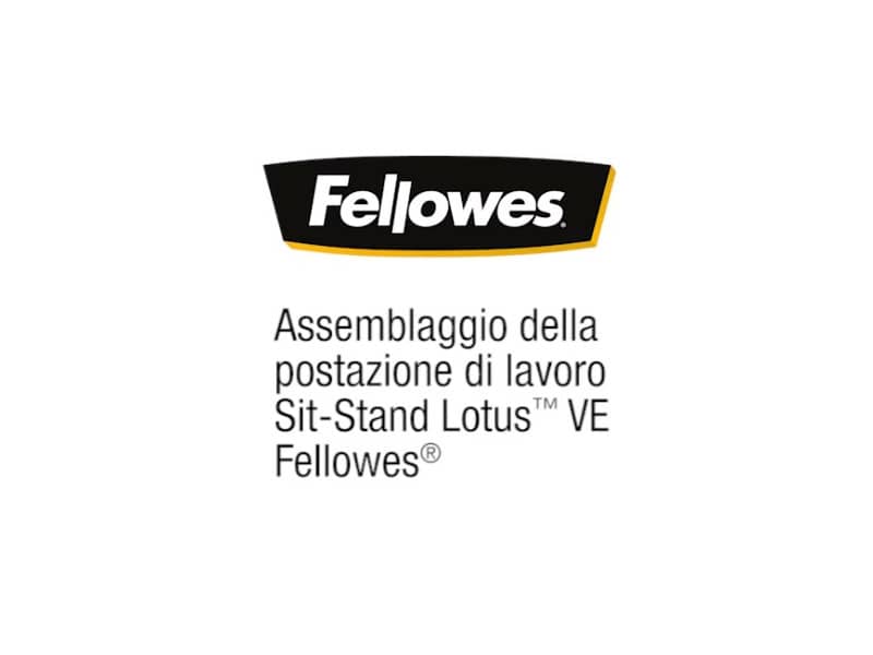 Postazione di lavoro Fellowes Lotus™ VE Sit-Stand – Singola nero 8080101