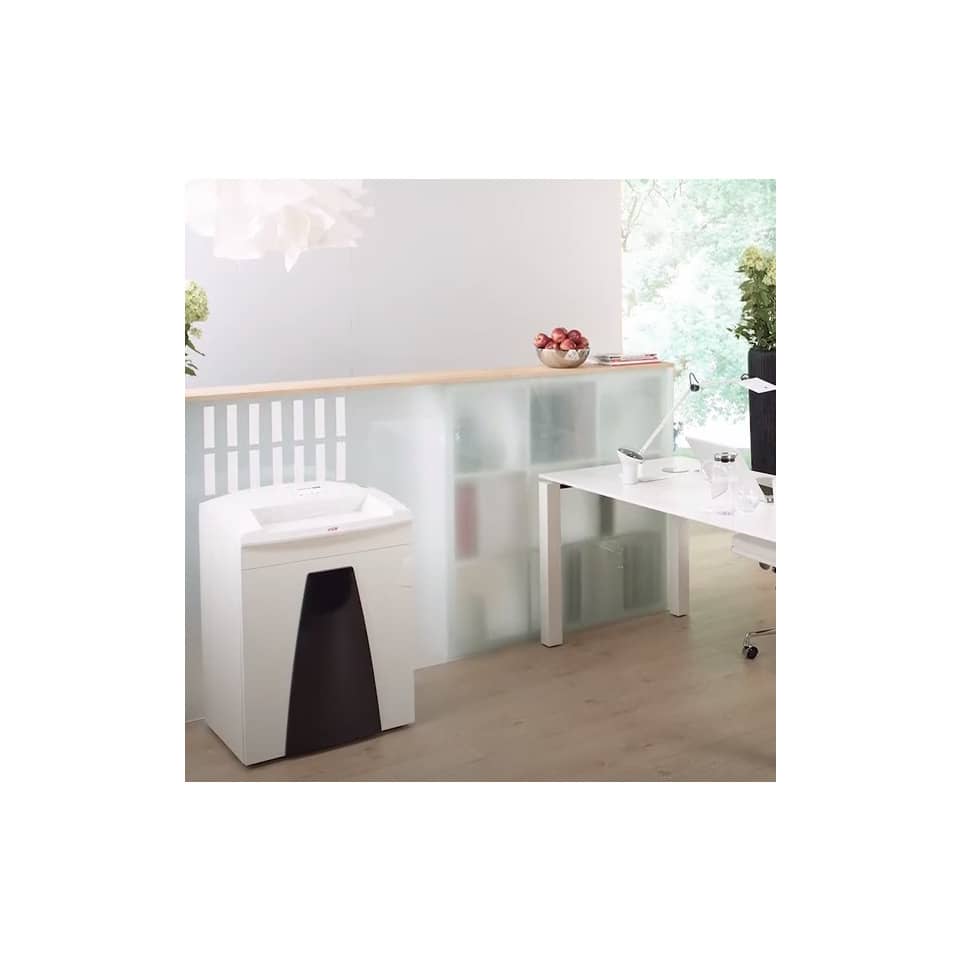 Distruggidocumenti uso moderato HSM SECURIO B35 - P-4 - 130 L - taglio a frammenti 4,5x30 mm - bianco - 1923111