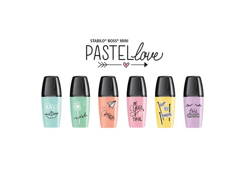 Evidenziatori Stabilo Boss MINI Pastellove 2-5 mm assortiti astuccio da 6 - 07/06-27