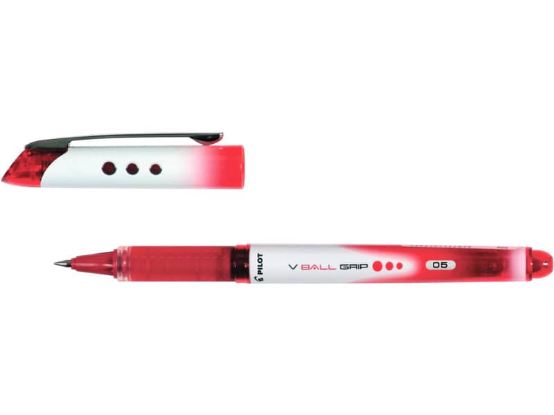 Roller a inchiostro liquido Pilot V BALL punta fine 0,5 mm rosso F 011262