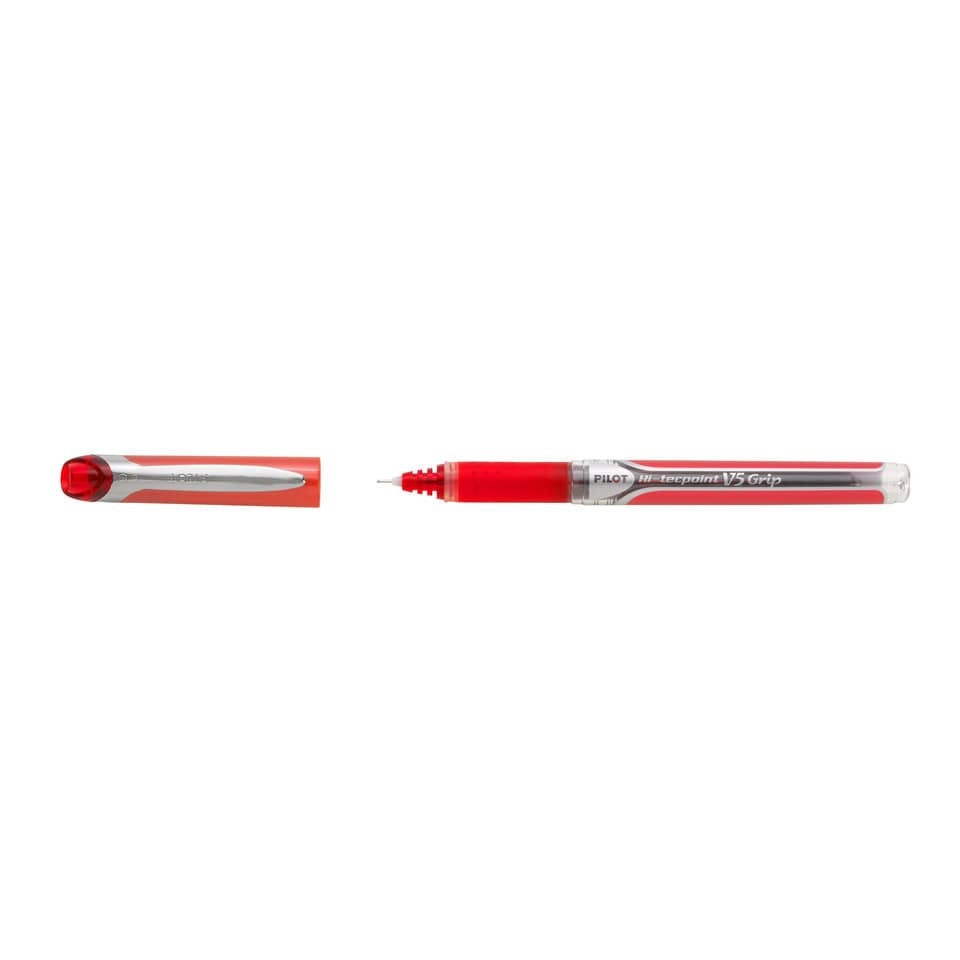 Penne a sfera con cappuccio Pilot Hi-Tecpoint V5 Grip 0,5 mm rosso 6732