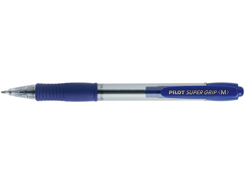 Penna a sfera a scatto Pilot BPGP Supergrip 1 mm blu 001441