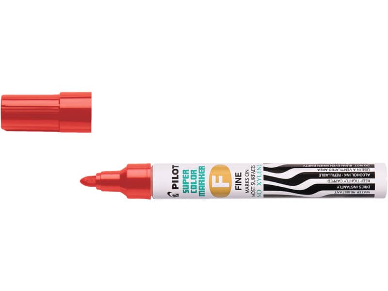 Marcatore punta tonda Pilot SCA 1,0 mm rosso 002413