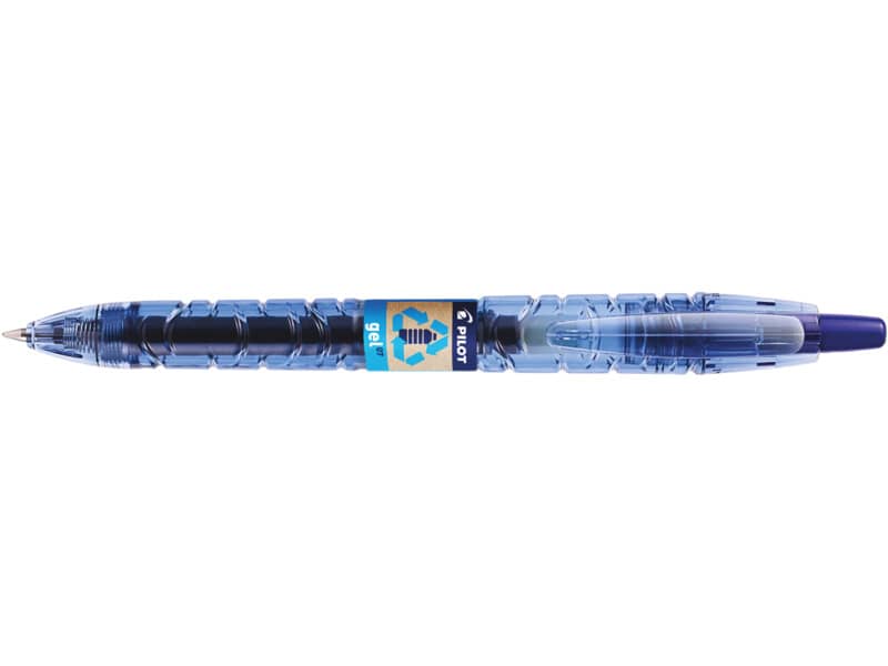 Penna roller gel a scatto Pilot B2P Begreen punta media 0,7 mm blu 040181