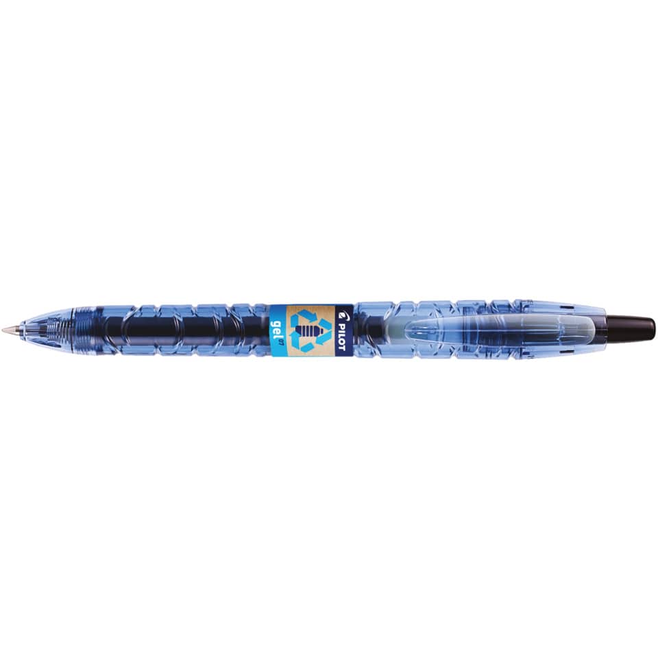 Penna roller gel a scatto Pilot B2P Begreen punta media 0,7 mm nero 040180