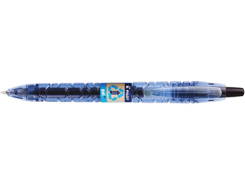 Penna roller gel a scatto Pilot B2P Begreen punta media 0,7 mm nero 040180