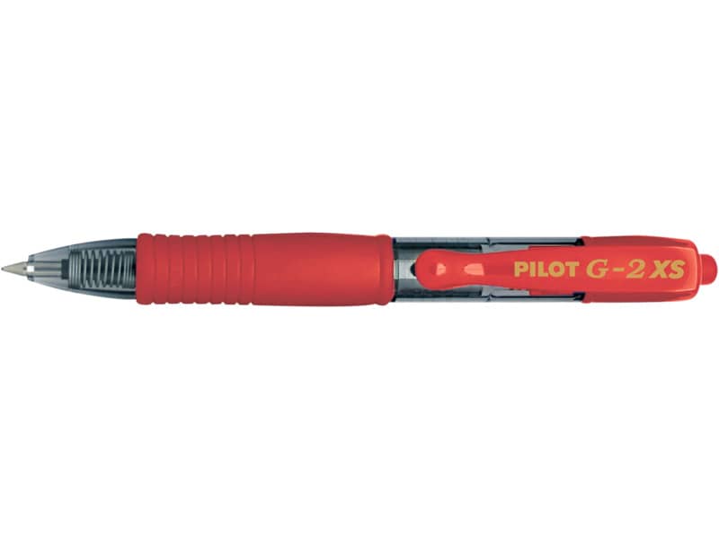 Roller gel a scatto ricaricabile Pilot G-2 Pixie 0,7 mm rosso 001412