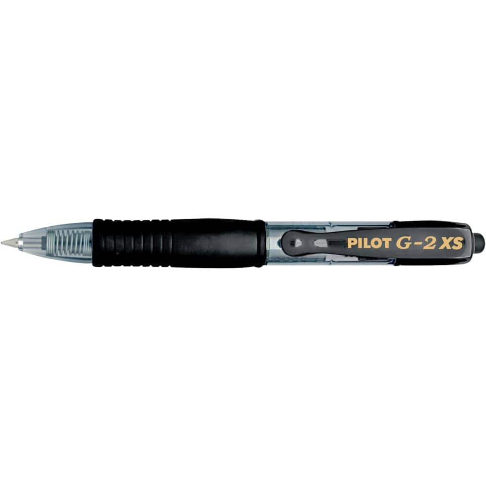Roller gel a scatto ricaricabile Pilot G-2 Pixie 0,7 mm nero 001410
