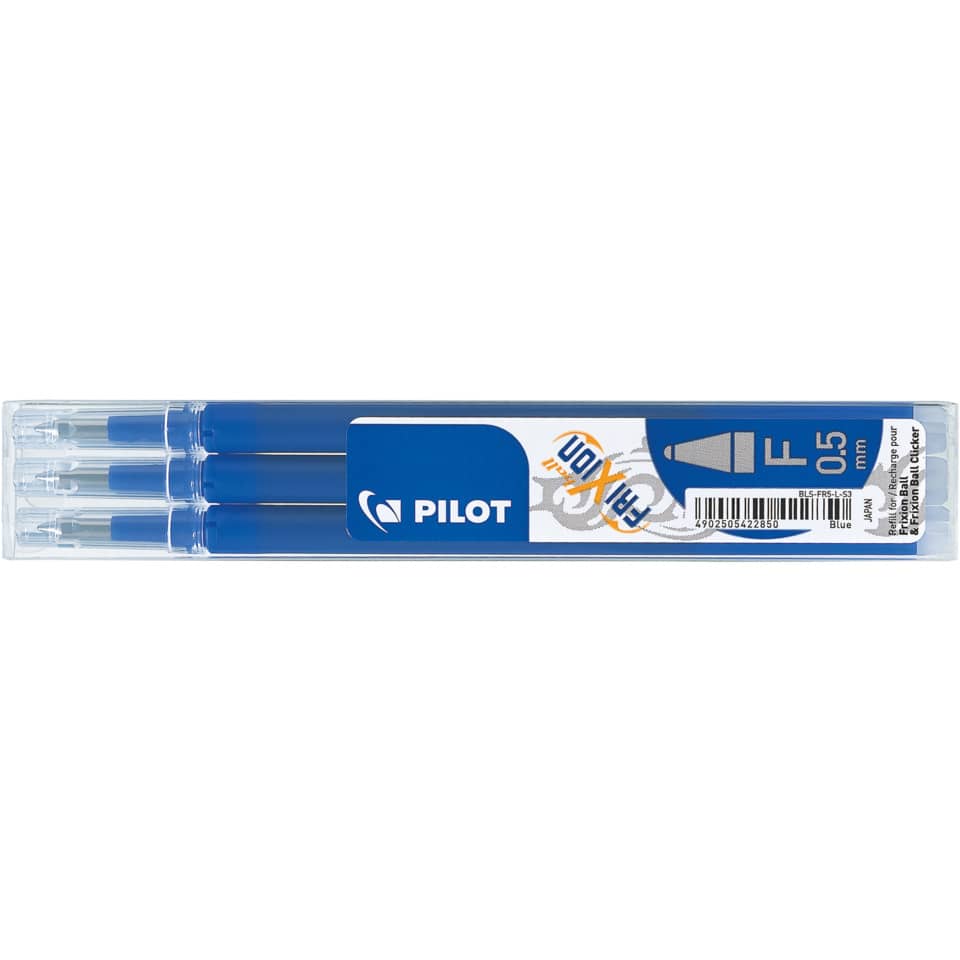 Refill sfera Pilot Frixion Ball 0,5 mm blu Set 3 pezzi -6571