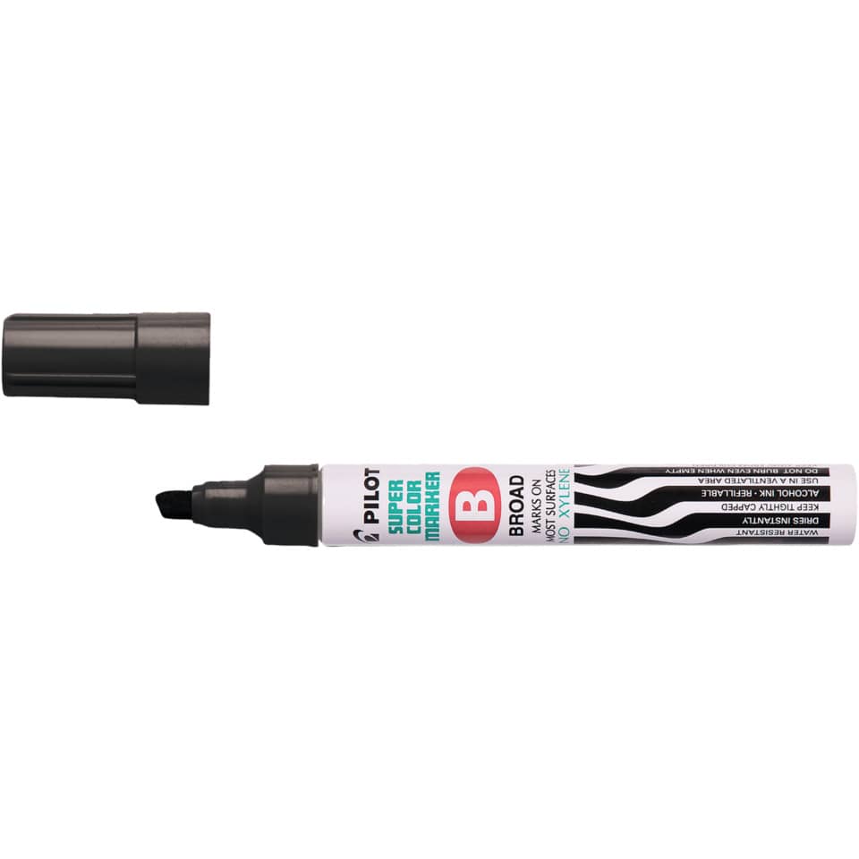 Marcatore punta a scalpello Pilot SCA broad 2-4,5 mm nero 002422