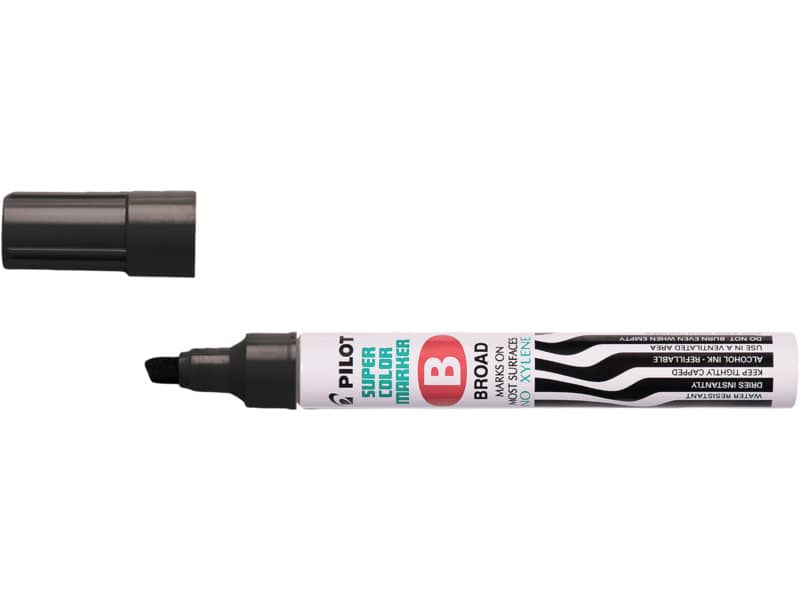 Marcatore punta a scalpello Pilot SCA broad 2-4,5 mm nero 002422