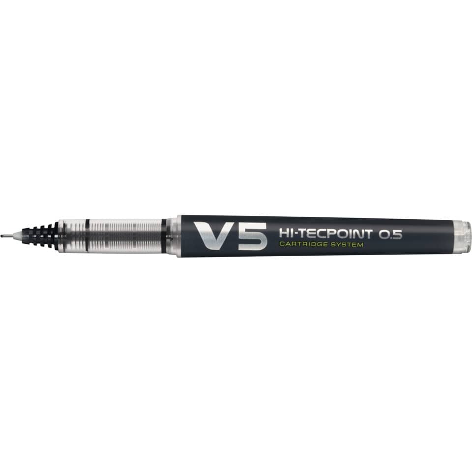 Penna roller ricaricabile a inchiostro liquido Pilot HI-TECPOINT V5 Begreen 0,5 mm nero - 040325