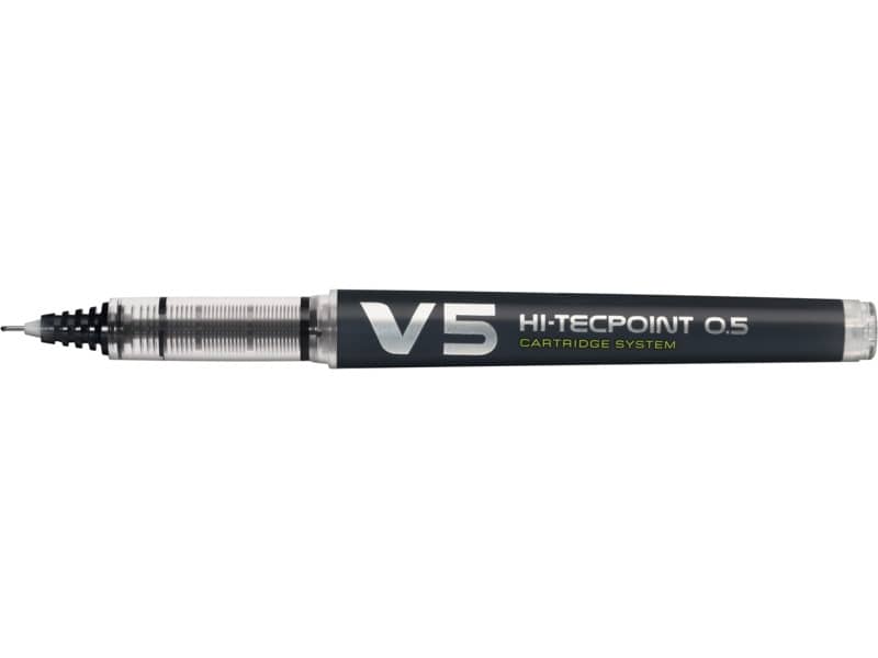 Penna roller ricaricabile a inchiostro liquido Pilot HI-TECPOINT V5 Begreen 0,5 mm nero - 040325