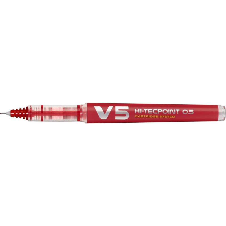 Penna roller ricaricabile a inchiostro liquido Pilot HI-TECPOINT V5 Begreen 0,5 mm rosso - 040327
