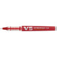 Penna roller ricaricabile a inchiostro liquido Pilot HI-TECPOINT V5 Begreen 0,5 mm rosso - 040327