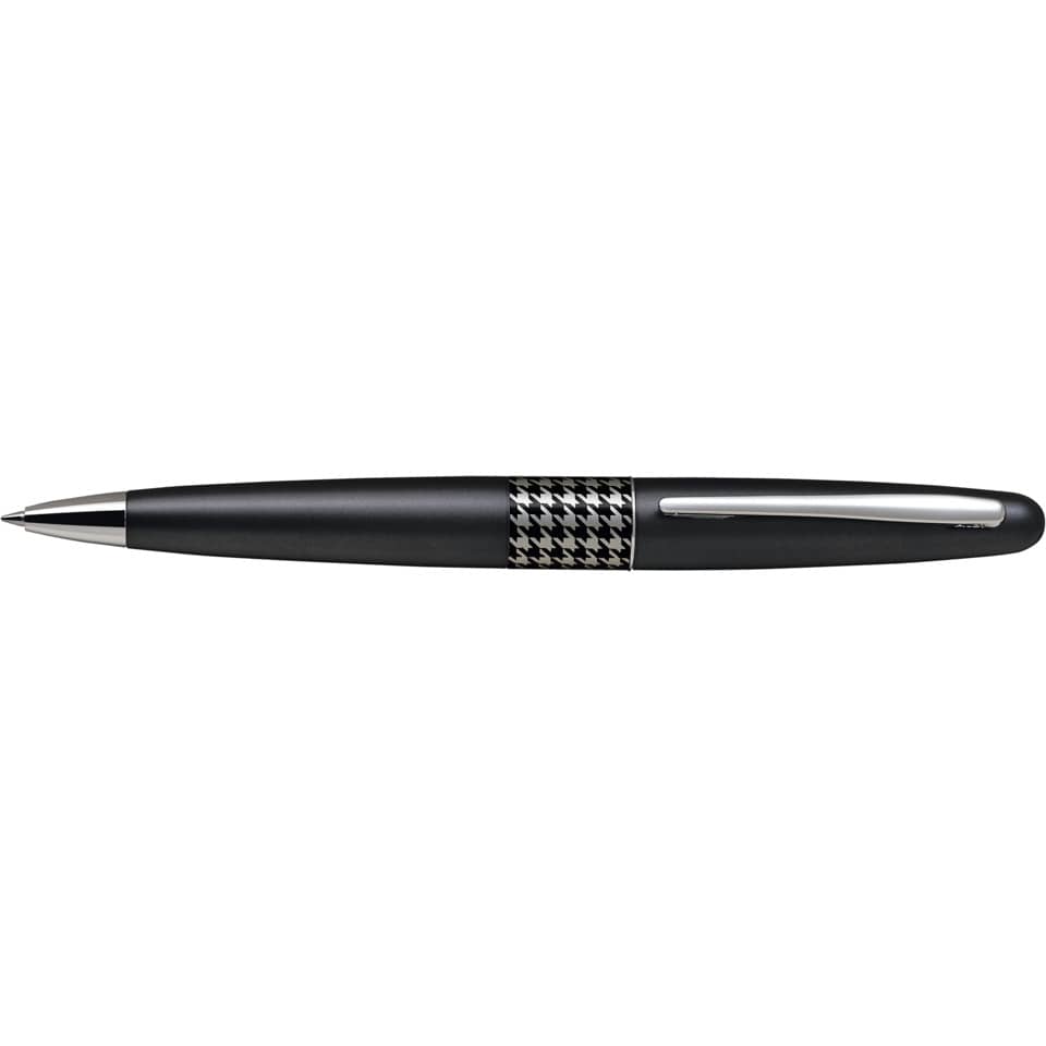 Penna a sfera Pilot MR Retro Pop Collection 0,7 mm blu fusto nero con astuccio e borsina regalo - 006471