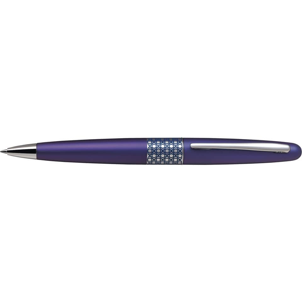 Penna a sfera Pilot MR Retro Pop Collection 0,7 mm blu fusto viola con astuccio e borsina regalo - 006472