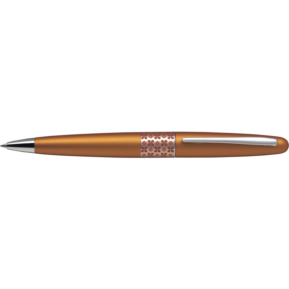 Penna a sfera Pilot MR Retro Pop Collection 0,7 mm blu fusto arancio con astuccio e borsina regalo - 006474
