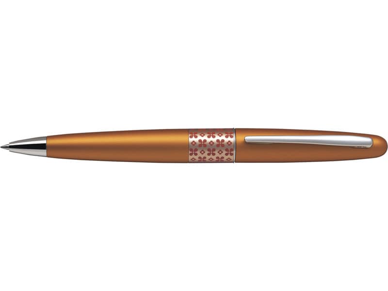 Penna a sfera Pilot MR Retro Pop Collection 0,7 mm blu fusto arancio con astuccio e borsina regalo - 006474