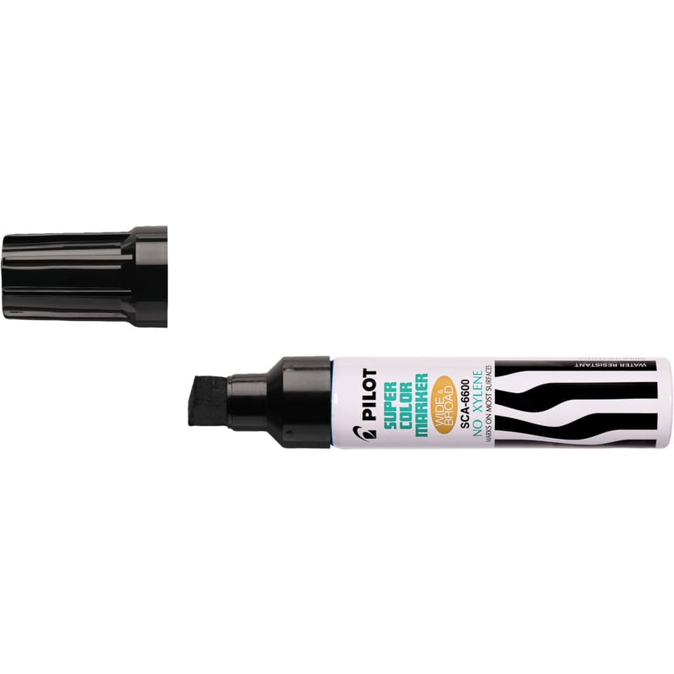 Marcatore punta a scalpello Pilot SCA maxi 6600 3-12,5 mm nero 002432