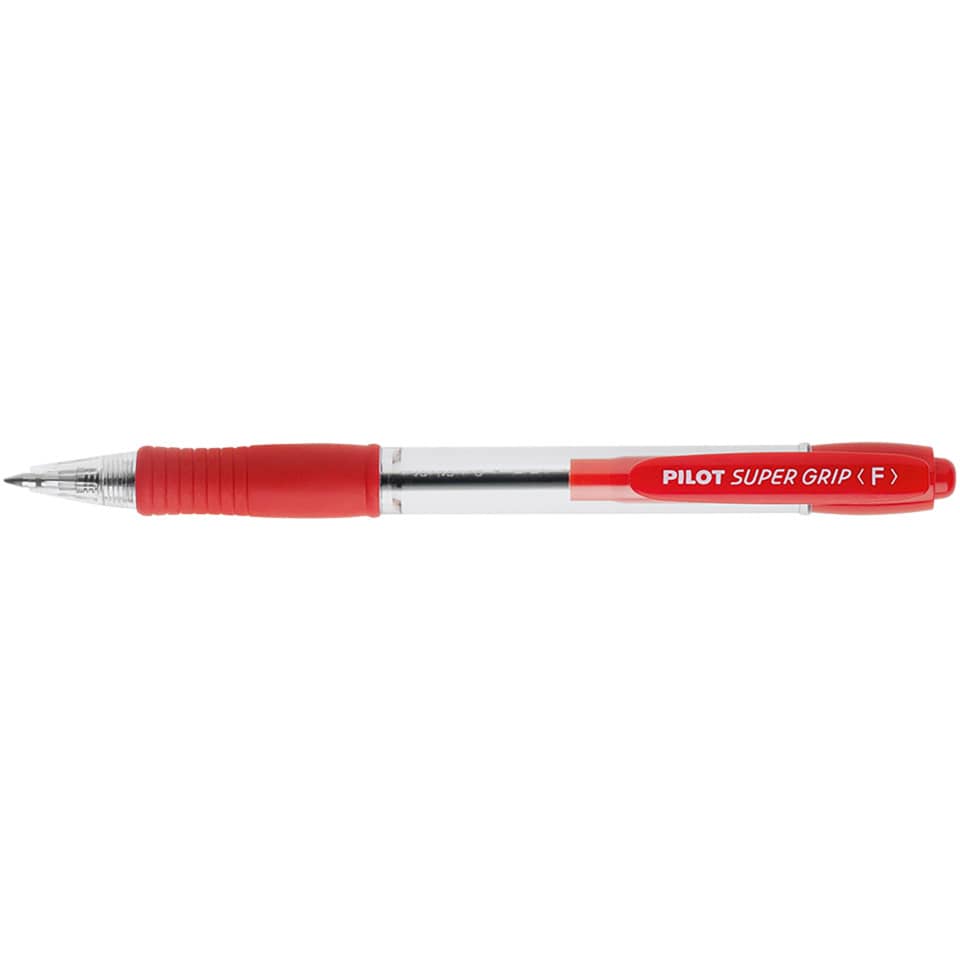 Penna a sfera a scatto Pilot Super Grip 0,7 mm rosso 001533