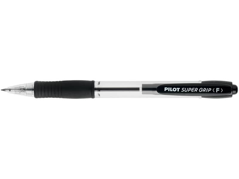 Penna a sfera a scatto Pilot Super Grip 0,7 mm nero 001531