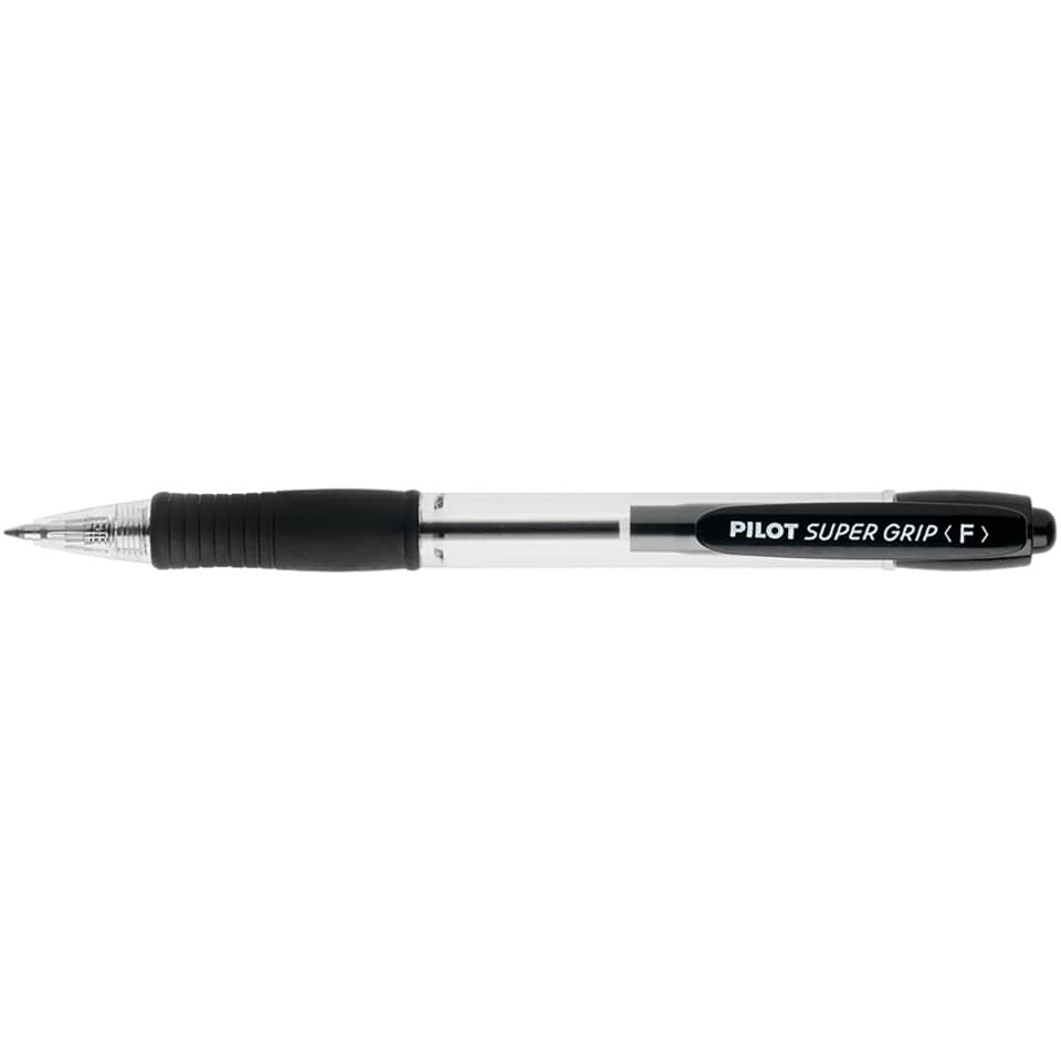 Penna a sfera a scatto Pilot Super Grip 0,7 mm nero 001531