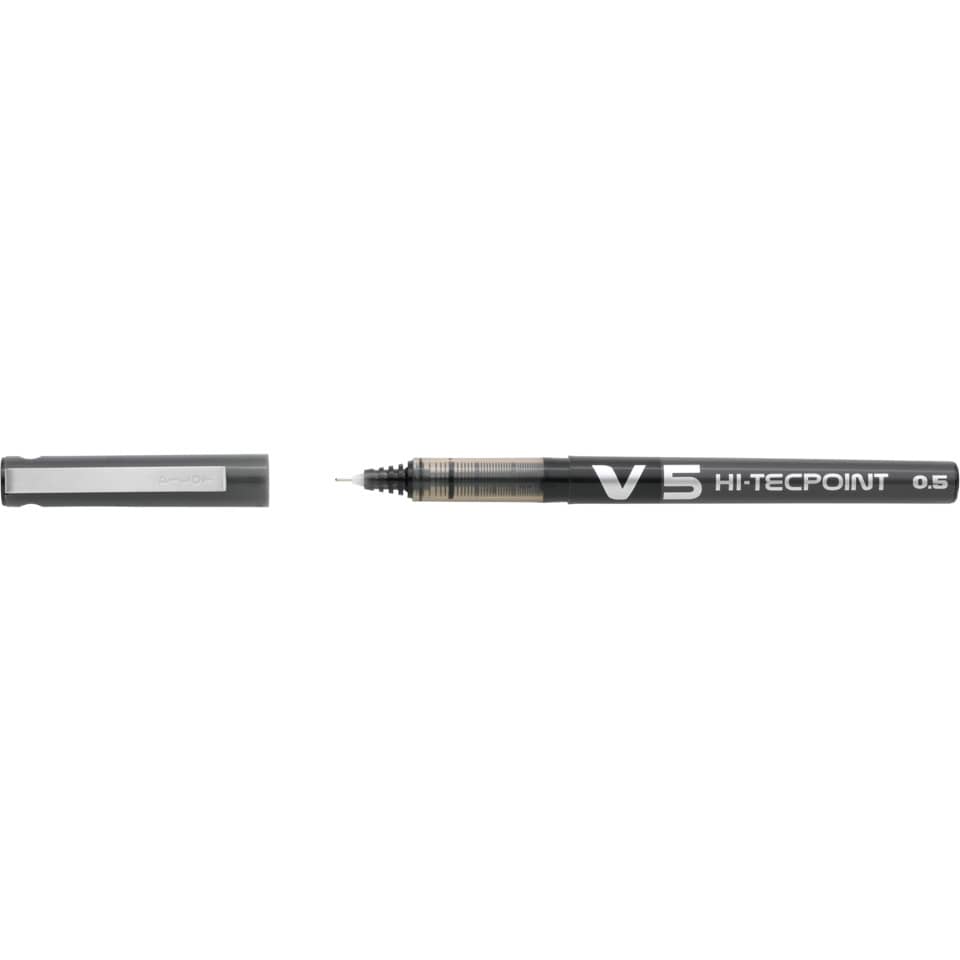 Penna roller a inchiostro liquido Pilot Hi-Tecpoint V5 0,5 mm nero Value Pack 16+4 GRATIS - 000019