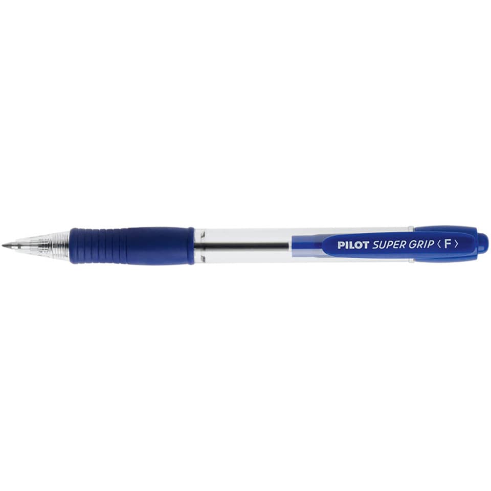Penna a sfera a scatto Pilot Super Grip 0,7 mm blu 001532