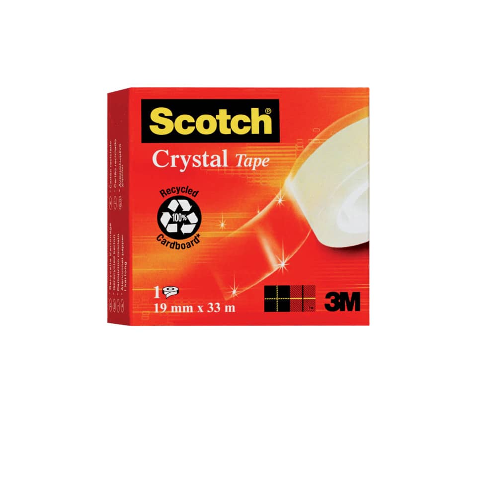 Nastro adesivo Scotch® Crystal 600 19 mm x 33 m supertrasparente - 600-1933