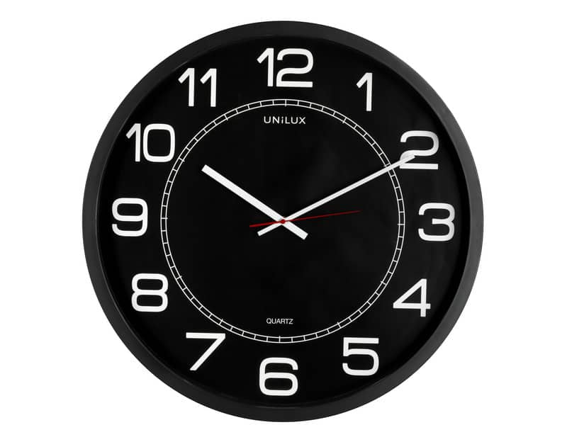 Orologio da parete al quarzo UNILUX Mega Ø 57,5 cm nero 400094568