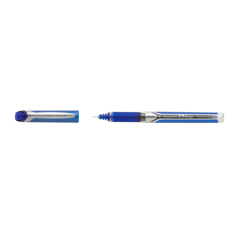 Penne a sfera con cappuccio Pilot Hi-Tecpoint V7 Grip 0,7 mm blu 6736