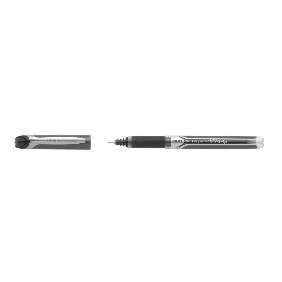 Penne a sfera con cappuccio Pilot Hi-Tecpoint V7 Grip 0,7 mm nero 6735